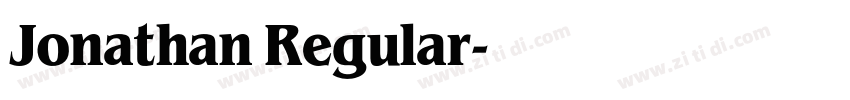 Jonathan Regular字体转换